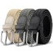 Hole-free Punch-free Men's and Women's Woven Belt Elastic Elastic Canvas Belt Women's Korean-style All-match Student Trendy Belt_viptrois.com