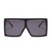 Oversized Square Sunglasses For Women - UV400 Protection, Fashion One-Piece Frame (Seaside & Outdoor Wear, Large Face Fit)_viptrois.com