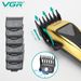 VGR Professional Cutting hine Electric Hair Trimmer Vector Motor Barber Cordless Clipper for Men V-015_viptrois.com