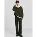 Monochrome Man- Autumn Winter New Knitted Sweater Men's Polo Shirt V-Neck Light Mature British Business Turn-Down Collar Trendy Foreign_viptrois.com
