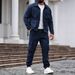 Men's Heavyweight Workwear Jacket & Pants Set – Vintage Utility Style (Army Green/Black/Khaki, S-XXXL)_viptrois.com