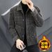 High-end Coat For Men 2023 New Style Turn-down Collar Casual Jacket Autumn Winter Business Woolen Top With Fleece Lining_viptrois.com