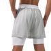Men's Clothing Double Layer Sports Fitness Three Quarter Pants Breathable Perspiration Quick Drying Stretch Outdoor Casual Pants_viptrois.com