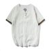 Men's Clothing Linen Cotton Thin Short Sleeved T Shirt_viptrois.com