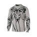 Men's Clothing Y2K Distressed Knit Sweater - Eco Tree Print Oversized Unisex Pullover Fashion Trends Hot-selling_viptrois.com