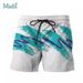 Men's Beach Pants Shorts Bird's Eye Fabric Quick Dry 3D Printed Casual Shorts_viptrois.com