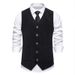 2025 New Men's Corduroy Business Fabric Retro Suit Vest_viptrois.com