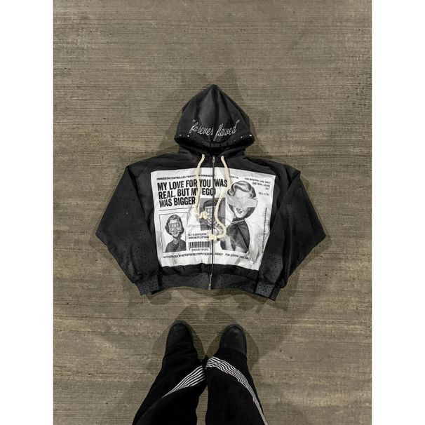 Men's Clothing 2025 New Street Style Harajuku Retro Cardigan Sweatshirt Cross Border American Jacket Cardigan Top Punk Style Men And Women_viptrois.com