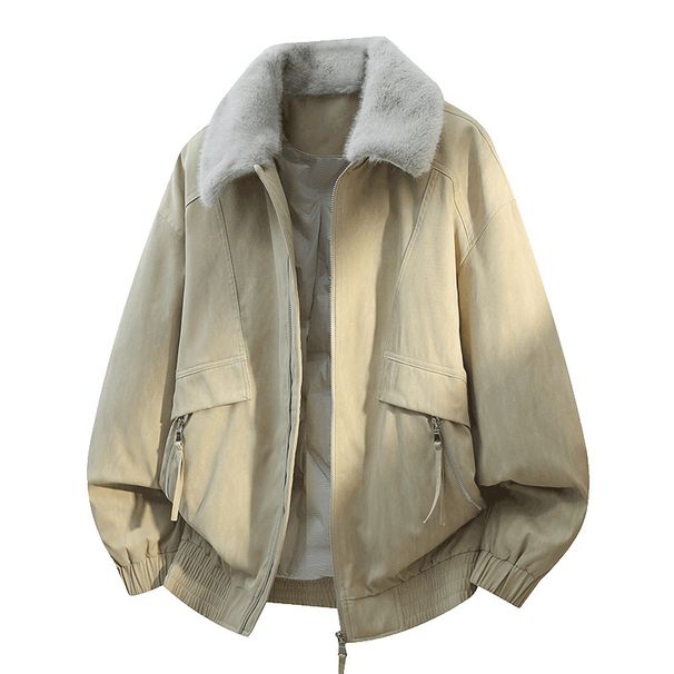 Men's Clothing Men's Wear | Winter Down Jacket For Men, 90% White Duck Down, Trendy Casual Top, Detachable Fur Collar, Stylish Outerwear_viptrois.com