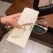 Nw Champagn Gold Framlss Polygon Anti-blu Light Ladis Rading Glasss Fashion Flat Mirror Finishd Myopia_viptrois.com