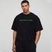 Boxy Fit West Coast Pure Cotton Heavy Short Sleeve Base 240g Large Size T-shirt Loose Round Neck Shoulder Sleeve Top_viptrois.com