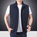 Men's Sleeveless Utility Vest – Lightweight Fishing Photography Workwear Jacket (Black, Khaki, Olive, Navy)_viptrois.com