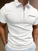 boy Cross-Border European And American Clothing Plus Size Summer Men's Thin Solid Color Short Sleeve Polo Shirt Turn-Down_viptrois.com