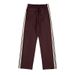 New Casual High Quality Needles Trousers Men Women Webbing Striped Sweatpants Butterfly Embroidery Classic Brown Pants_viptrois.com