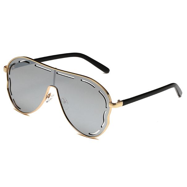 Large Frame Sunglasses - Frog Mirror Hollow Design (Trendy Sun Protection For Women Fashion Trends)_viptrois.com
