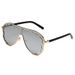 Large Frame Sunglasses - Frog Mirror Hollow Design (Trendy Sun Protection For Women Fashion Trends)_viptrois.com