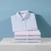 Men's Clothing Plus Size Summer Short Sleeved Shirt Fat Guy Loose Casual Oxford Cotton Striped Pointed Collar Shirt_viptrois.com