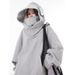 Urban Streetwear Hooded Fleece Sweatshirt - High Neck Unisex Oversized Pullover With Functional Pockets, Winter Thermal Loungewear For Men & Women_viptrois.com