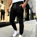 Men’s Slim Fit Sweatpants With Zipper Pockets – Gym & Casual Stretch Joggers (Khaki/Black/Army Green/Navy/Dark Gray, S-XXXL)_viptrois.com