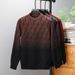 Men's Slim Fit Knit Sweater - Autumn Winter Round Neck Long Sleeve Pullover, Wrinkle-Free Acetate Blend For Business Casual & Daily Wear_viptrois.com