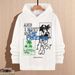 Men's Oversized Hooded Sweatshirt – Unisex Pullover With Trendy Print (S-XXL, White, Long Sleeve, Streetwear Essential)_viptrois.com