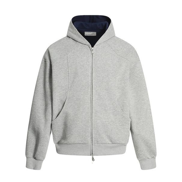 High Street Trendy Brand Design Cardigan Hooded Sweatshirt Men's Cleanfit Deconstructed Patchwork Pocket Double Zipper_viptrois.com