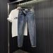 Men's Slim Fit Simple Small Leg Pants Trendy Fashion Cat Whiskers Slimming Long Pants_viptrois.com