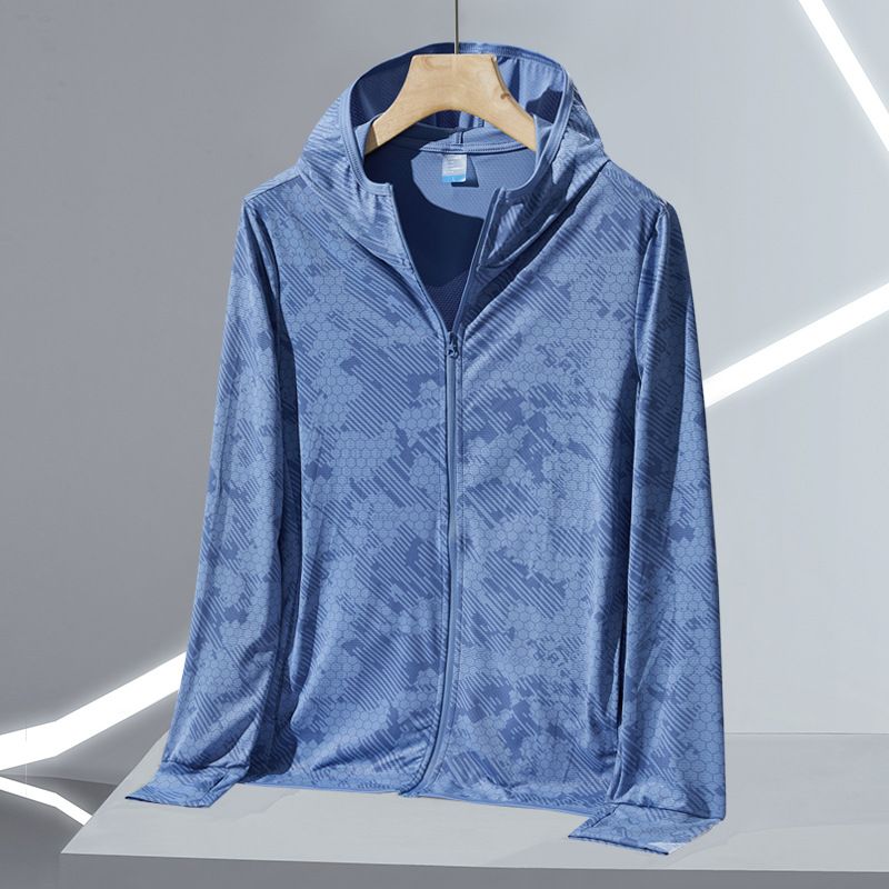 Men's Ice Silk Sun Protection Jacket - UPF 50+ UV Blocking & Breathable For Summer Outdoor Fishing_viptrois.com