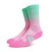 Gradient basketball socks for men and women, professional practical towel bottom thickened mid length sports fitness running socks_viptrois.com