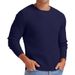 Minimalist Crewneck Sweater – Solid Color Casual Knit Pullover For Men (8 Colors, S-XXXL)_viptrois.com