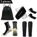 Professional Sports Training Set Non Slip Football Socks Shin Guards Calf Bandage Socks Drawstring Sports Backpack_viptrois.com