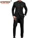 Men's clothing African men slim two piece set_viptrois.com
