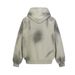 Men's Distressed Washed Hoodie With Spray Print - Post-apocalyptic Streetwear Style, Oversized Fit, Cotton Blend, Unisex Pullover Sweatshirt_viptrois.com