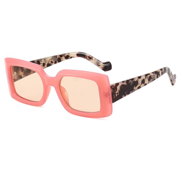 Men's Sunglasses New Square Frame Sunglasses Colorful Modern Ins Style Sunglasses Small Frame Fashionable Jelly Color Sunglasses_viptrois.com