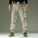 Men's Tactical Cargo Pants - Lightweight Outdoor Commuter Work Pants With Multi-Pockets, Straight Leg, Stretch Fabric For Spring & Summer_viptrois.com