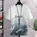 Manufacturer Wholesale Short-sleeve For Men, Summer Korean Trendy Simple Half-sleeve Tops, Hong Kong Style Loose Casual_viptrois.com