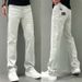 Spring/Summer Original Hot Selling Solid Color Slim Fit Flare Jeans For Young Men Casual Stretch High Street Style_viptrois.com