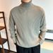 Men’s Slim-Fit High Neck Sweater – 7 Solid Colors, Breathable & Wrinkle-Resistant For Business Casual & Layering_viptrois.com