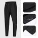 "Men's Ice Silk Casual Pants - Lightweight & Breathable Summer Joggers For Gym, Running & Daily Wear (Black/Dark Gray/Royal Blue/Khaki)"_viptrois.com