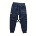 Men's Trendy Versatile Thin Work Pants European Size Spring Autumn Casual Multi Pocket Jogger_viptrois.com