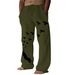Men's Clothing New Printed Bird Drawstring Casual Pocket Hip Hop Men's Trousers_viptrois.com