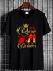 This Queen Was Born In October Shirt, October Queen T-Shirt, Gift Birthday Women Slightly Homme Stretched Versatile Soft Unisex Streetwear_viptrois.com