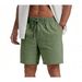 Men's Summer Drawstring Casual Shorts - Quick-Dry Lightweight Athletic Shorts For Gym, Beach, Travel | Multiple Pockets, Solid Colors_viptrois.com