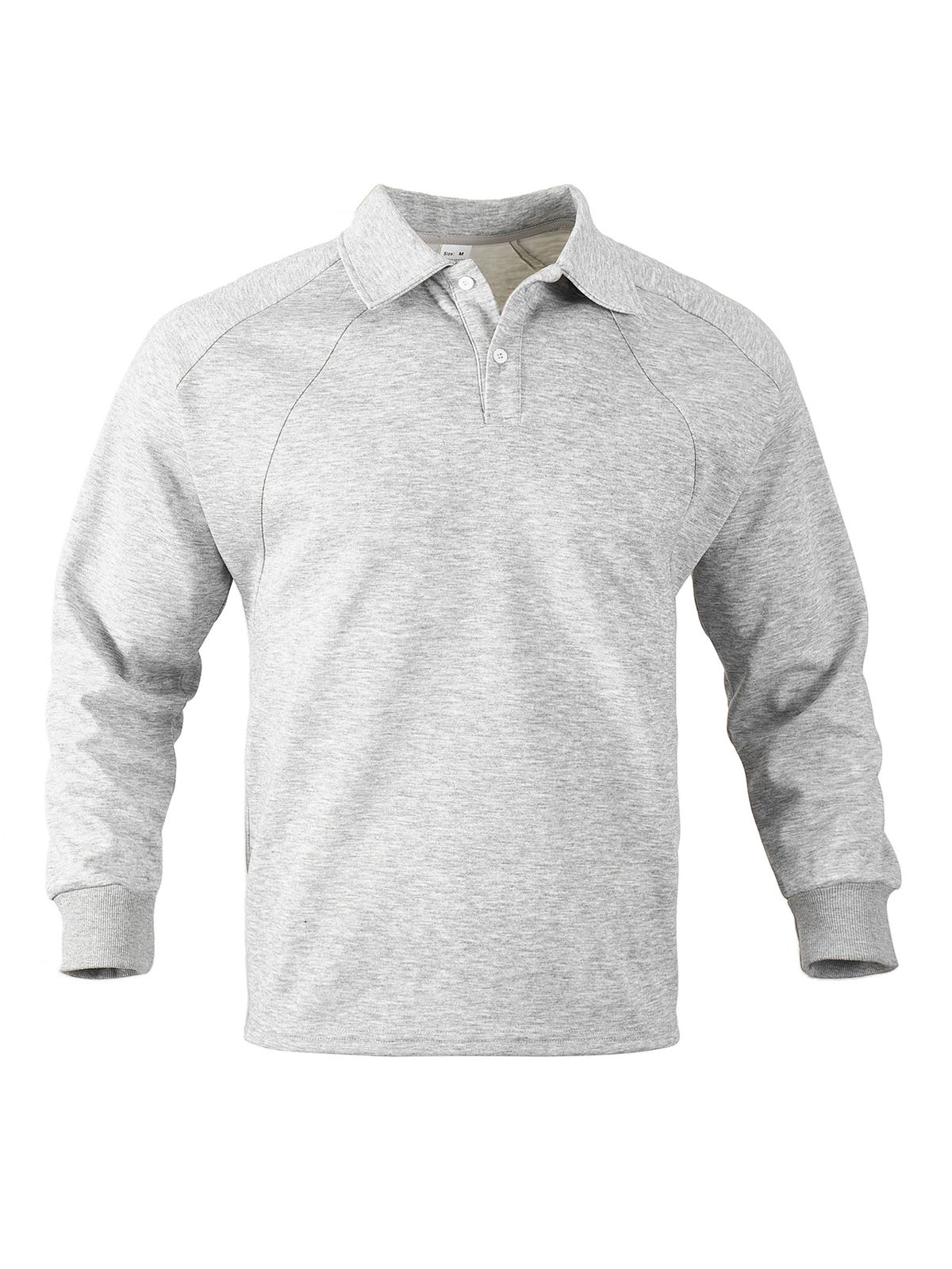 Men's Classic Heavyweight Polo Shirt - Retro American Style Long Sleeve Casual Shirt For Men (S-XXXL, Multiple Colors)_viptrois.com
