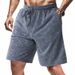 Men's Clothing Summer Men's Loose Simple Tie Dyed Terry Casual Loose Sports Beach Shorts_viptrois.com