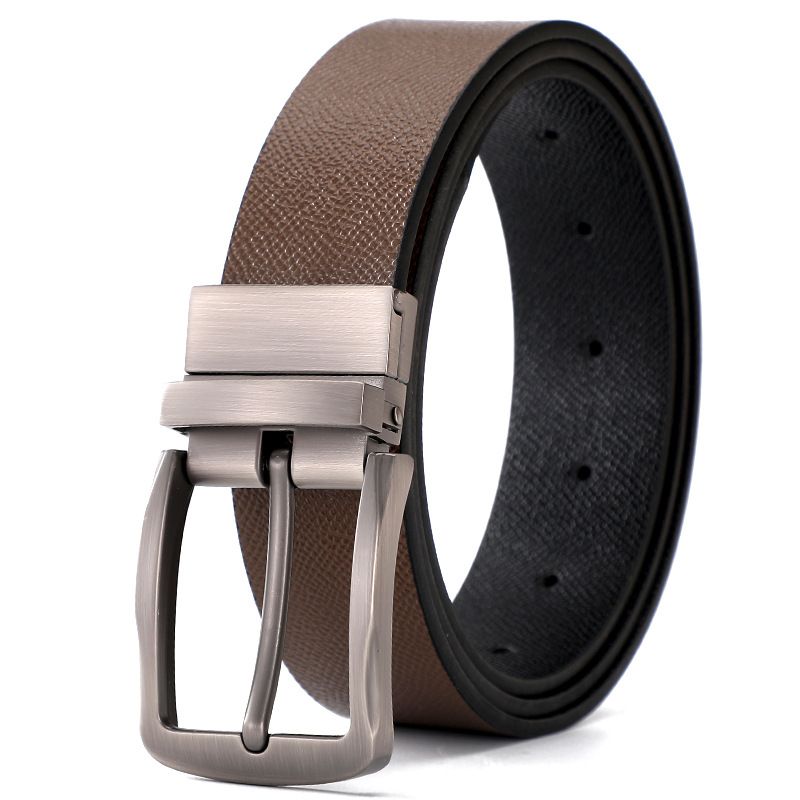 Men's Belts Hot Selling Men's Rotatable Pin Buckle Belt Casual Simple Pants Belt_viptrois.com