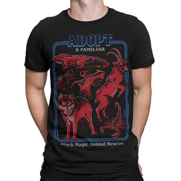 Adopt A Familiar Part 3 80s Fantasy-Themed T-Shirt Mens Womens Tees Top For Magic Lovers #SR#T433_viptrois.com