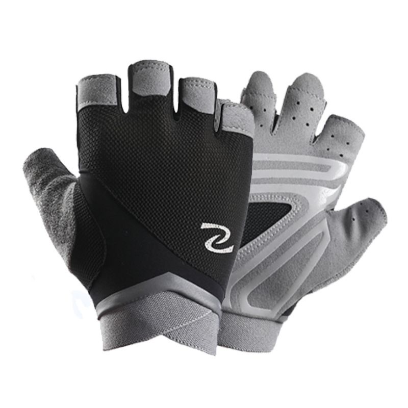 Half-finger fitness sports gloves for men and women gym training dumbbell equipment anti-slip breathable riding spring and summer shock absorption_viptrois.com
