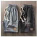 Men's Clothing Denim Shorts Men Summer Thin Mid-length Pants Trendy American Men's Trendy Brand Boys Pants Men's Casual Shorts_viptrois.com