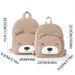 Feihong Cross Border Bear Backpack Corduroy Primary School Student Backpack Fashion Casual Backpack Cute Cartoon Plush Bag_viptrois.com